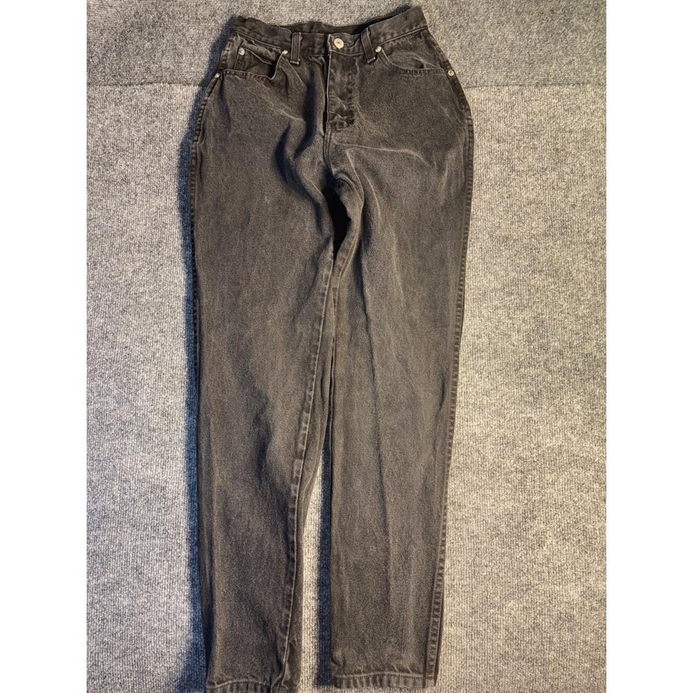 Jordache Straight Jeans Womens Size 9/10 Gray Denim Stretch Low Waist Streetwear